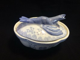 Antique Marked chinese PATE Bowl with Crab. - $129.00
