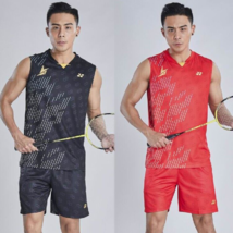 New Men&#39;s Tennis/badminton Clothes Sleeveless T Shirts+shorts - £28.09 GBP