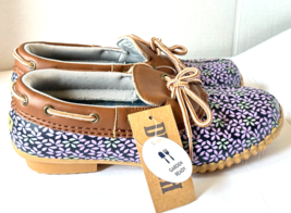 JBU Jambu Womens Gwen Garden Rain Waterproof Duck Shoes Sz 7M Navy Lilac Floral - £22.80 GBP