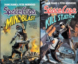 2 Books Space Cops Series Mindblast &amp; Kill Station - Duane &amp; Morwood - Avon P Bs - £8.53 GBP