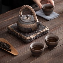 Teapot Tray Japanese Gilding Iron Glaze Tea Table Stonware Pot Tea Ceremony New - £26.27 GBP+