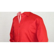 Men Shirt J.Valintin Turkey Usa Egyption Cotton Axxess Style 1514 Christmas Red image 7