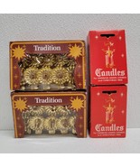 Vintage Lot Of 20 Clip on Candle Stick Holders &amp; 24 Candles Christmas - $39.50