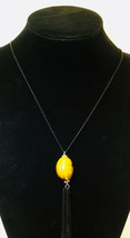 Vintage Amber Pendant with chain- Lot 147 - £39.54 GBP