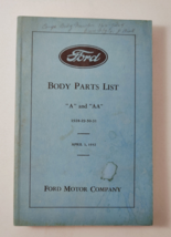 1928,29,30 &amp; 31 Ford &quot;A&quot; &amp; &quot;AA&quot;  April 1932 Body Parts List Catalog - £14.90 GBP