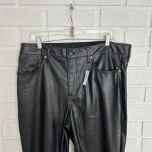 Gap Vintage Slim High Rise Faux Leather Pants Womens 18 Regular Pockets New - $48.99