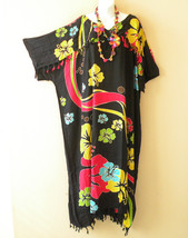 KD361 Floral Batik Kimono Plus Size Caftan Kaftan Tunic Hippy Dress up t... - £23.95 GBP
