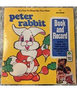 Vintage 1971 PETER RABBIT Book and Record 45 rpm 1949 Peter Pan Records - £6.21 GBP