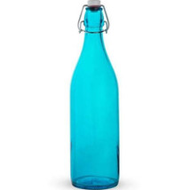 Bormioli Rocco Giara Blue Bottle, With Stopper Collectible Glass Bottle ... - $19.99
