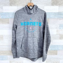 Charlotte Hornets Nike Dri Fit Hoodie Sweatshirt Basketball NBA Gray Mens Medium - £31.15 GBP