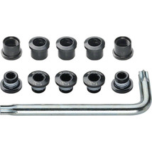 Full Speed Ahead Torx T-30 Alloy Double Chainring Nut/Bolt Set with tool: Black - £34.45 GBP