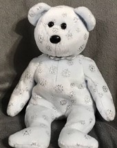 Ty Beanie Baby Flaky (Bear 2002) 9” Gift Christmas Holiday Snow Bean Bear - $9.00