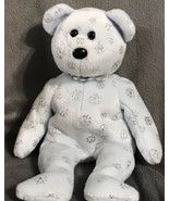 Ty Beanie Baby Flaky (Bear 2002) 9” Gift Christmas Holiday Snow Bean Bear - £7.07 GBP