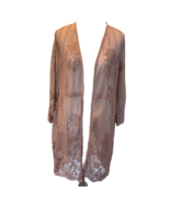 Miss Chievous Womens Duster Sweater Pink Long Sleeve Open Front Lightwei... - $282.50 MXN