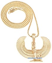 Goddess of Isis Maat Egyptian Winged Pendant with Necklace - £17.59 GBP