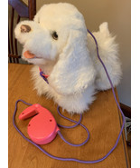 Fur Real Friends white spaniel dog puppy plush interactive walk bark pan... - $29.99