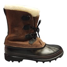 Sorel Kaufman Bighorn Shearling Winter Snow Boots Mens US 11 Brown Black... - €69,72 EUR