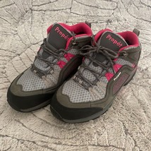 Propet Peak Hiking Shoes Women&#39;s Size 11 Gray Pink Lightweight Suede Mesh - £17.56 GBP