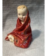 ROYAL DOULTON ENGLAND H N 1793 &quot;THIS LITTLE PIG&quot; BOY IN RED BLANKET FIGU... - £47.20 GBP