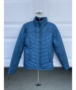 The North Face Womens Jacket Small Turquoise Aconcagua Quilted Zipper Ou... - $71.27