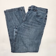 Duluth Trading Company Blue Denim Jeans Straight Pants 14x33 - $60.00