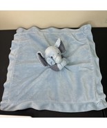 Carters Baby Blue Elephant Lovey Rattle Security Blanket Stripe Navy Plu... - $20.46 CAD