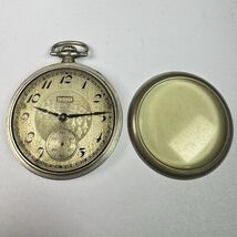 Elgin Grade 291 16s 7J Pocket Watch Movement W/ Ornate Dial + Keystone Case - €64,47 EUR