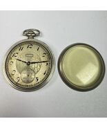 Elgin Grade 291 16s 7J Pocket Watch Movement W/ Ornate Dial + Keystone Case - $1,369.83 MXN