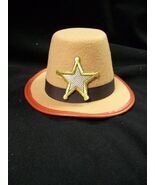 Mini Sheriff Hat Cowboy Badge Deputy Western Ranger Marshal Constable Pe... - €9,30 EUR