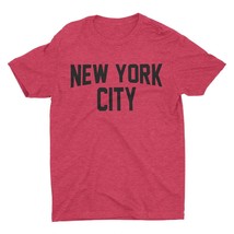 New York City Unisex T-Shirt Screen-Printed Tee (Heather Red) - £12.64 GBP+