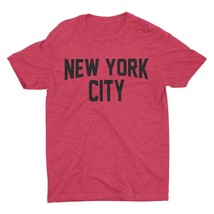 New York City Unisex T-Shirt Screen-Printed Tee (Heather Red) - £12.01 GBP+