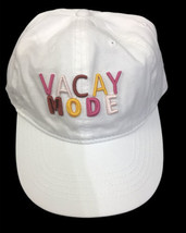 Time And Tru Vacay Mode Embroidered  White Adjustable Baseball Cap  - $9.00