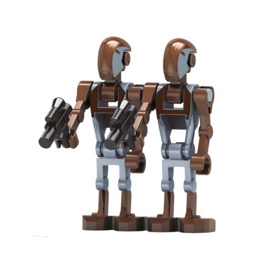 Assault Droid Pack Of 2 Brown Star Wars Custom Minifigures - $8.46
