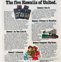 1978 United Airlines Advertisement Vintage Aviation Hawaii Travel DWW12E - $35.07 CAD