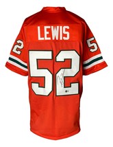 Ray Lewis Miami Signed Orange College Football Jersey BAS ITP - £154.70 GBP