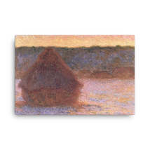 Claude Monet Grainstack at Sunset, 1891.jpeg Canvas Print - $99.00+