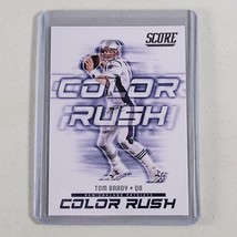 Tom Brady Card #1 Insert Color Rush New England Patriots 2018 Panini Score - £4.43 GBP