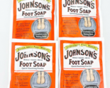 Johnsons Foot Soap Powder Lot of 4 PACKETS Quick Dissolving Powder - £37.84 GBP