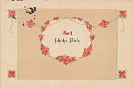 Batt Schütze Dich-MAY THE LORD PROTECT YOU-1914 GERMAN RELIGIO CARD - $10.60