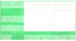 Yes Ticket Stub Novembre 23 1987 St.Louis Missouri - £35.66 GBP