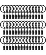 42 Pack Curtain Rings with Clips 1.26&quot; Interior Diameter,Metal Drapery R... - $26.43 CAD