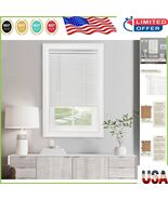 Child-Safe Cordless Mini Blinds in Pearl White, 35&quot;W x 64&quot;H for Light Co... - $941.43 MXN