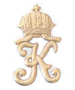 Austrian Hungarian Officers Cap Badge WWI 'K' Karl Austro-Hungarian WWI ... - $19.99