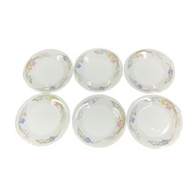 French Garden Japan 6 Fruit Dessert Dishes Floral 5.25 inches Vintage Lot 2 - £24.92 GBP