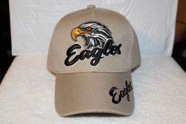 BALD EAGLE EAGLES BASEBALL CAP ( BEIGE ) - $11.29