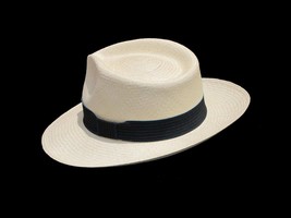 Original Panamahut aus Montecristi, Ecuador &quot;Fedora&quot; Subfino - Höchste Q... - $119.00