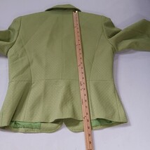 Giorgio Sant’Angelo Women's Green 2-Button Front Blazer Size 12 image 7