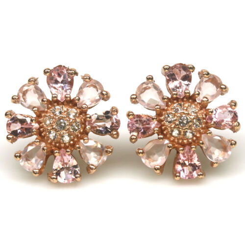 Pear-Shape Simulated Tourmaline Cubic Zirconia 925 Sterling Silver Stud Earrings Item image 13