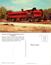 Train Railroad Algers Winslow and Western Number 3 Alco RS-1 Vintage Postcard - £7.34 GBP