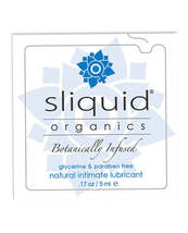 Sliquid Organics Natural Intimate Lubricant - .17 oz Pillow - £37.43 GBP